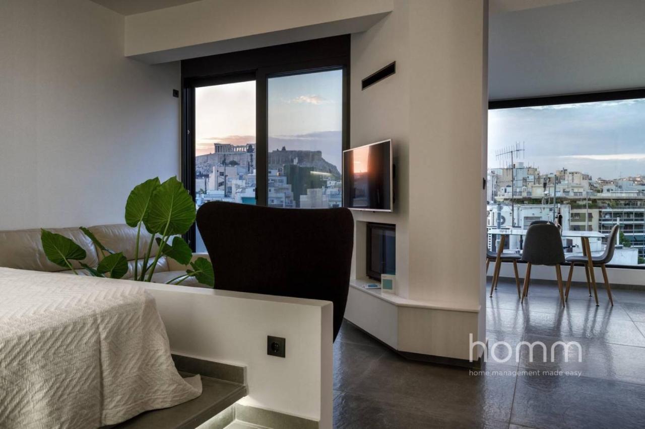 Appartement 59M² Homm Loft- Penthouse With Acropolis View,2Ppl à Athènes Extérieur photo
