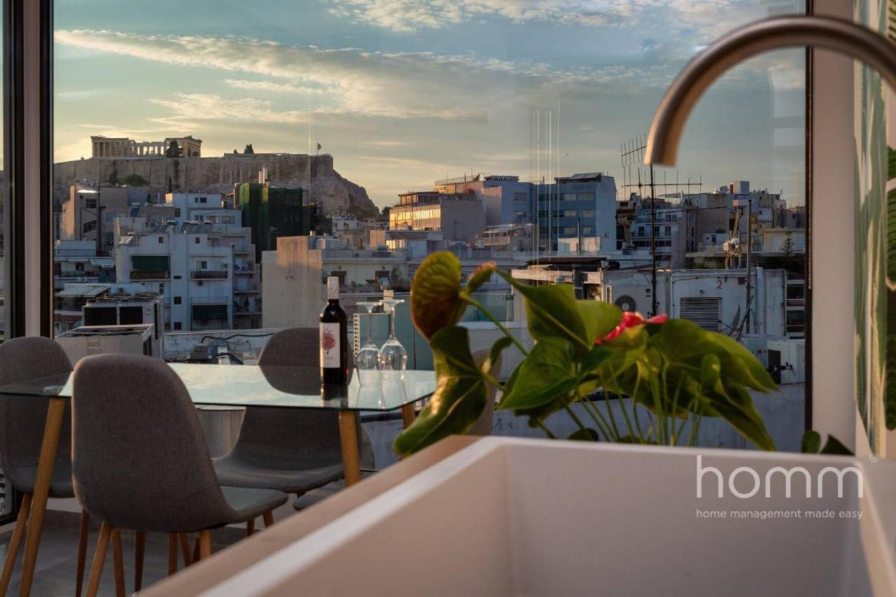 Appartement 59M² Homm Loft- Penthouse With Acropolis View,2Ppl à Athènes Extérieur photo